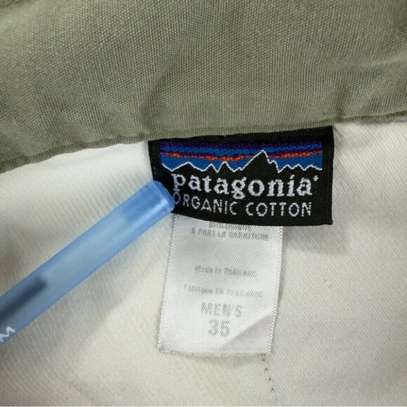 Patagonia Men's Sz 35x29 All Wear Straight Leg Green Pants Organic Cotton 55332 - Picture 2 of 12